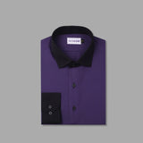 Royal Purple Designer Premium Formal Shirt For Men - YNG Empire